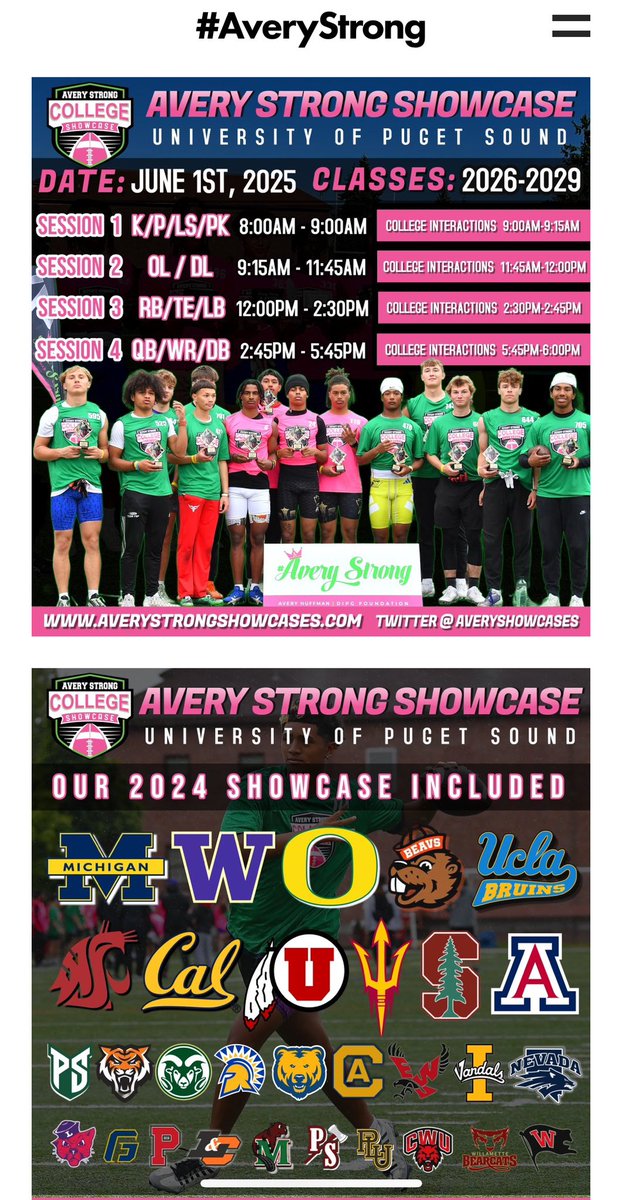 Excited to compete June 1st, session 4. 
<a href="/BrandonHuffman/">Brandon Huffman</a> <a href="/AveryShowcases/">Avery Strong Showcases</a>