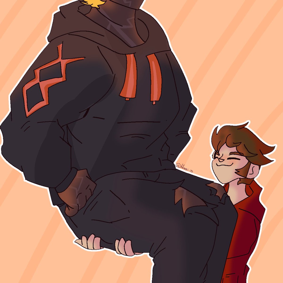 Ailex412's tweet photo. Obvio que soy normalito en el fandom 

@TheMagmaBoi @FalloSinSonido 

Este es mi dibujo más normal del Magllo

#MagmaBoiFanart https://t.co/Zyg39uBvsf