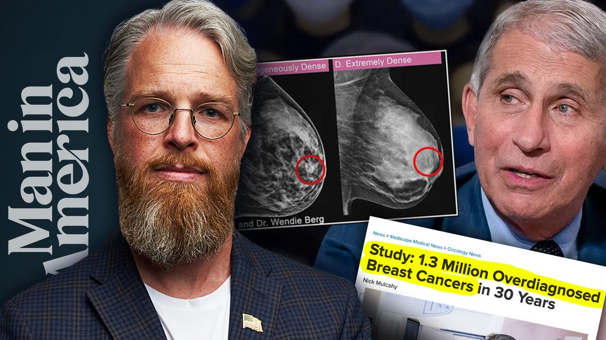 Maninamerica's tweet photo. BREAST BUTCHERS: Thousands of Women Mutilated by Fake Cancer Diagnoses!

STARTS AT 10PM ET on X &amp; Rumble

RUMBLE: https://t.co/BQcGjUB5fC https://t.co/ewm1cHjhVT