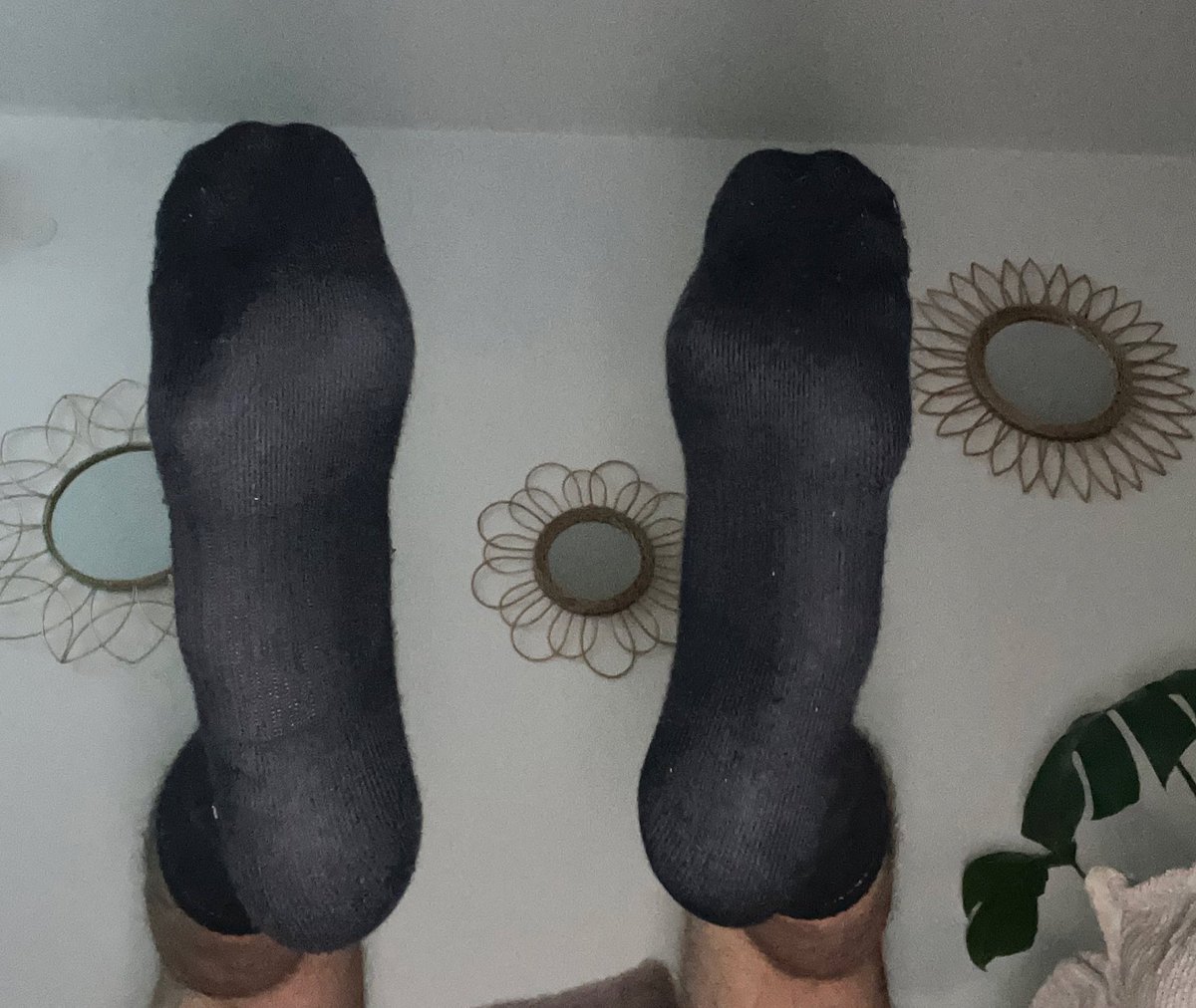 Black ones for once but still sweaty and smelly😈