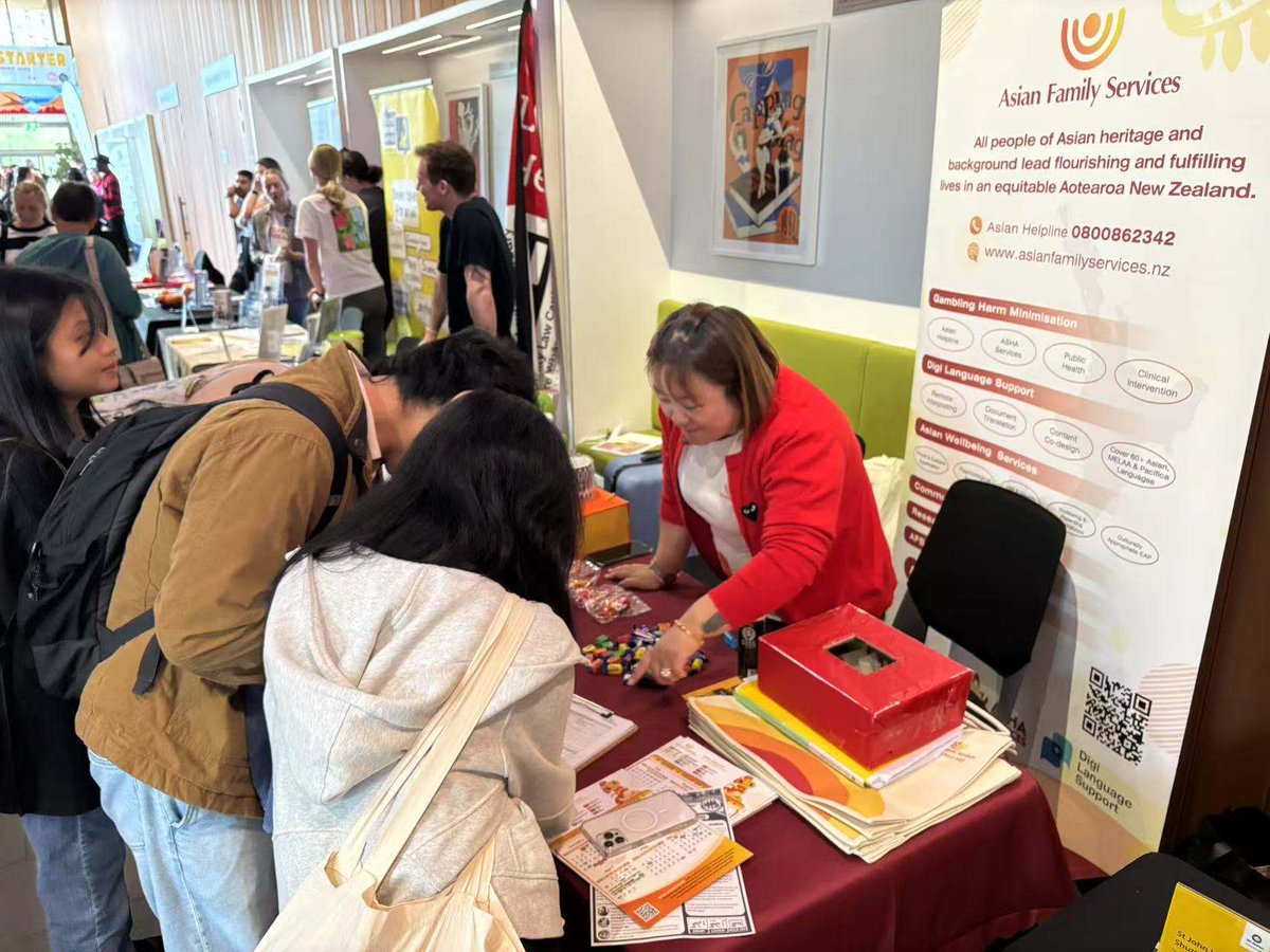 Promotion at the University of Canterbury's Summer Starter Expo and the International Students' Welcome Night at Victoria University promoted our Asian Helpline and shared key messages on preventing and minimising gambling harm.