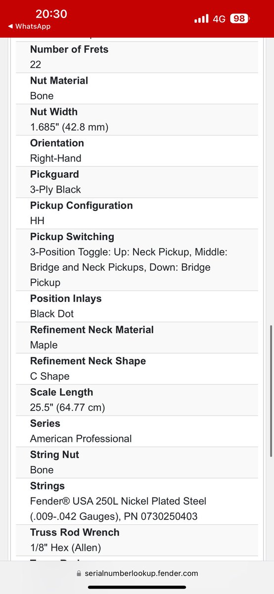 panks_79's tweet image. 🧵 Band members and 🎸 players…

My Dad is selling his Fender Telecaster Deluxe ShawBucker. 

Pictures from the Fender website with the serial number of his Telecaster.

See guitar images in next post.

Please drop me a message if you’re interested…

@SeanRKelly @OptimusGinge