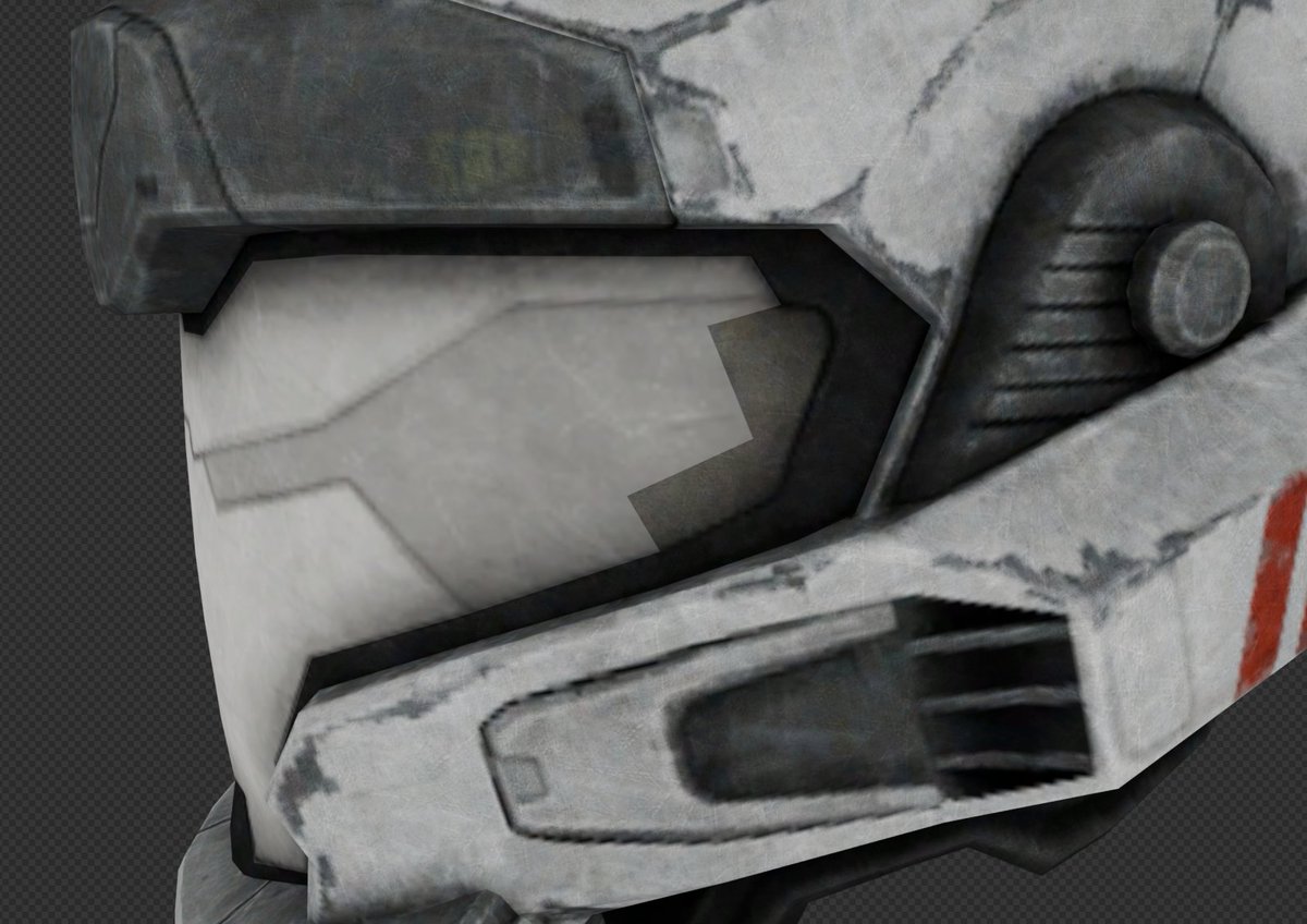 ILoveAGoodCrisp's tweet photo. TIL the JFO helmet in Halo Reach has had incorrect shaders since 2010 https://t.co/bAnC5UYUb3