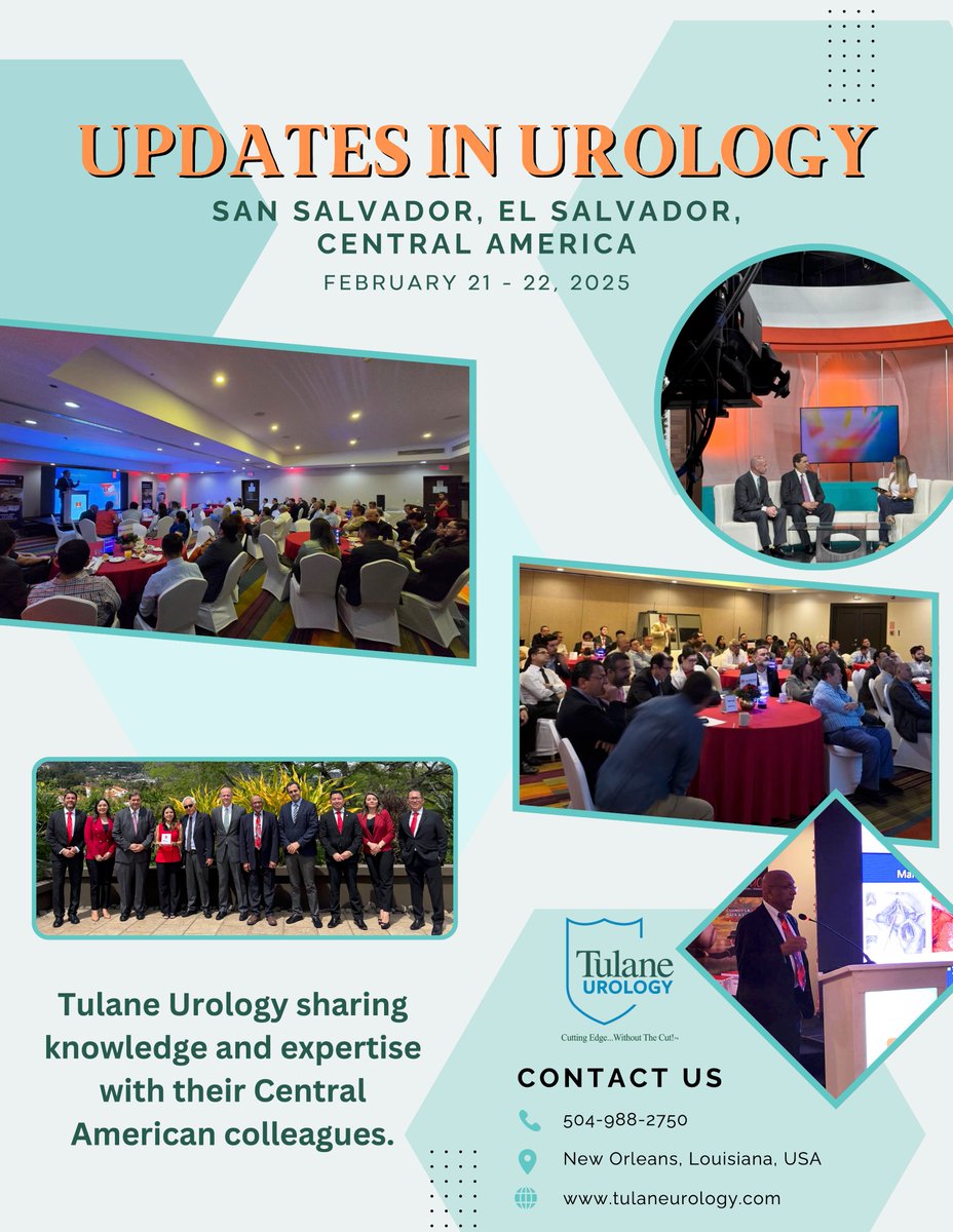 The El Salvador Urology Association had over 70 members present in San Salvador, where Tulane Urology showcased advances in management to our Central American colleagues.
#urology #tulaneurology #international #ElSalvador #CentralAmerica