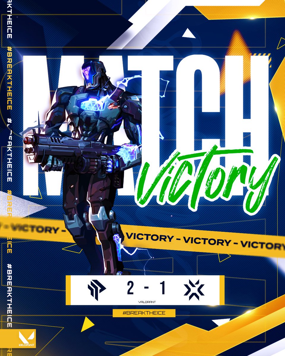 BOOOOOM ! 🤯

C'était pas la plus simple clairement mais on sécurise la première victoire de la soirée 🩵💛

2-1 vs #Biturbo GGWP

#BreakTheIce