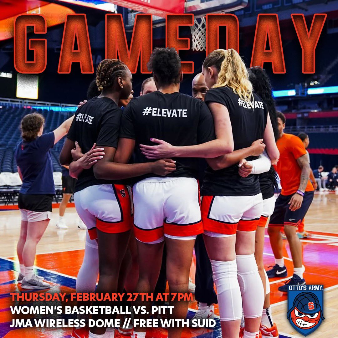 GAMEDAY!!! We’ll be celebrating Black History Month tonight in the Dome as <a href="/CuseWBB/">Syracuse Women's Basketball</a> takes on Pitt at 7:00 🔥🏀 #defendourhouse