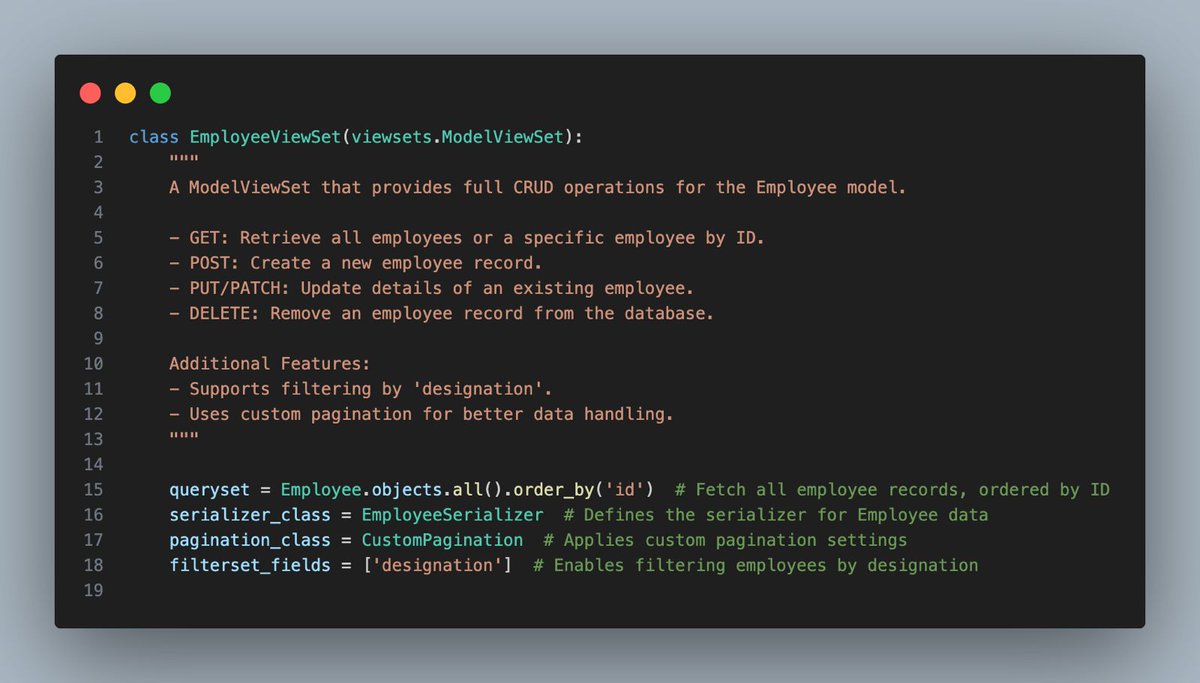 AsileAyuba's tweet image. Day 58 of my 100 Days of Coding Challenge:

Today, I explored Global Filtering in Django REST Framework.

#100DaysOfCode #DjangoRestFramework #Filtering #API #PYTHON