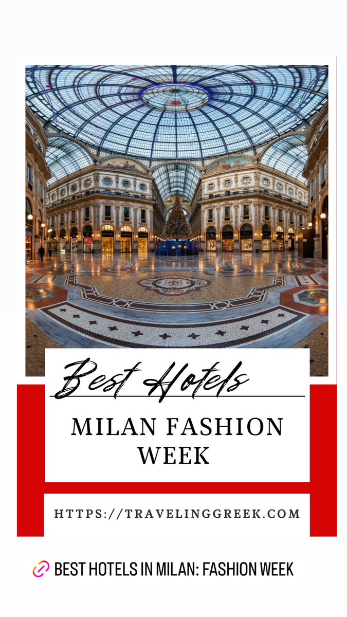 My latest post on the most luxurious hotels in Milan for Milan Fashion Week! travelinggreek.com/blog/fashionis… #MilanFashionWeek
 #MFW25 #Fashion #Italy
