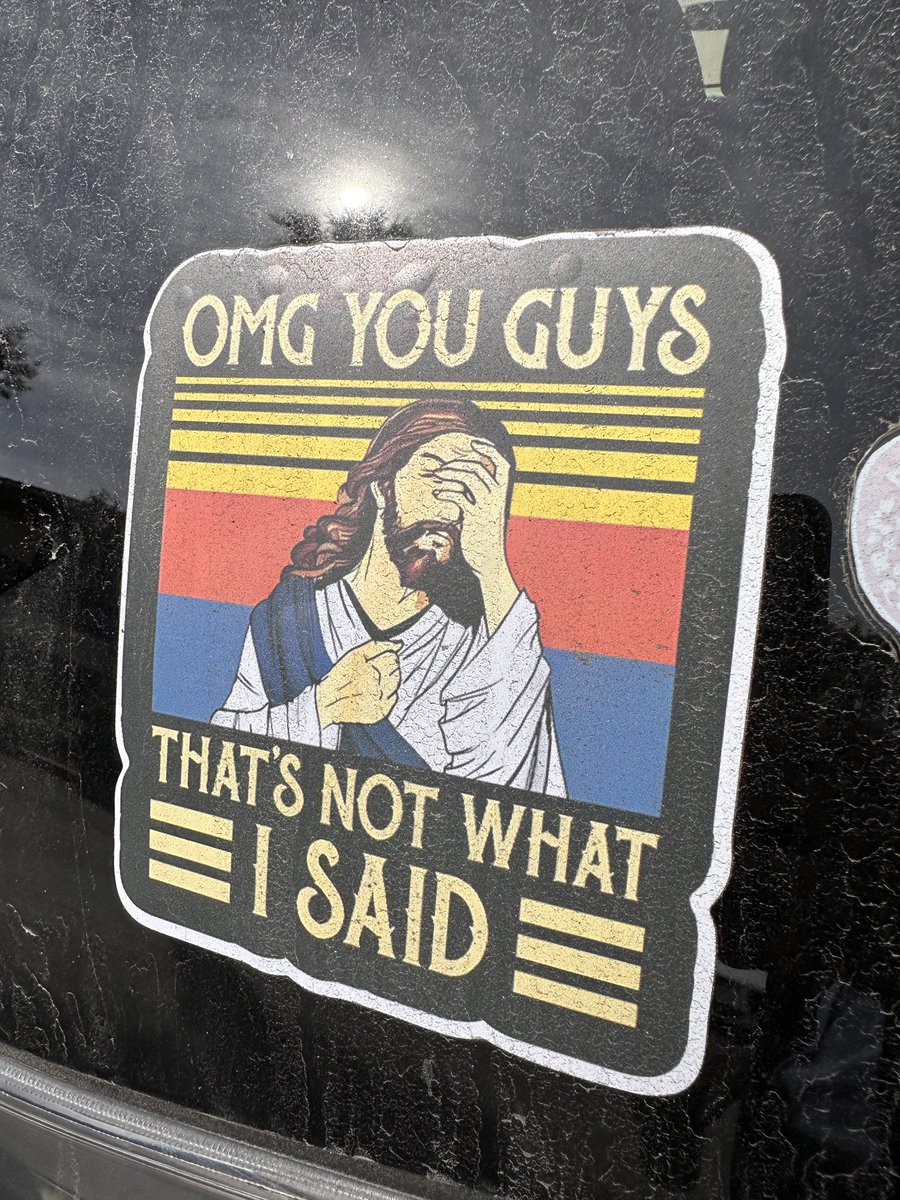 This is the best bumper sticker I’ve ever seen in my whole life.