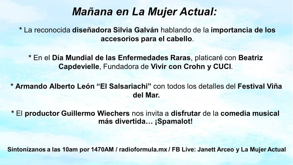 lamujeractual's tweet image. ¡Te esperamos! @Silvia_Galvan @SGImageStudio @Salsariachi @wiechers1 #Spamalot #DíaMundialdelasEnfermedadesRaras @crohnycuci