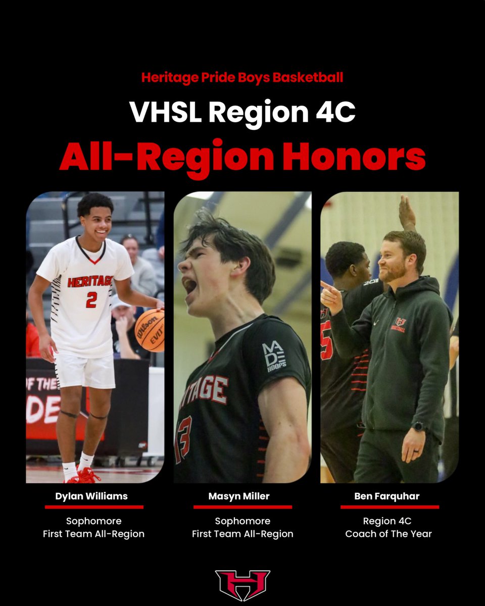 🚨 ALL-REGION SELECTIONS 🚨

Congrats to Dylan and Masyn for being named First Team All-Region and to Coach Q for winning Region Coach of the Year!