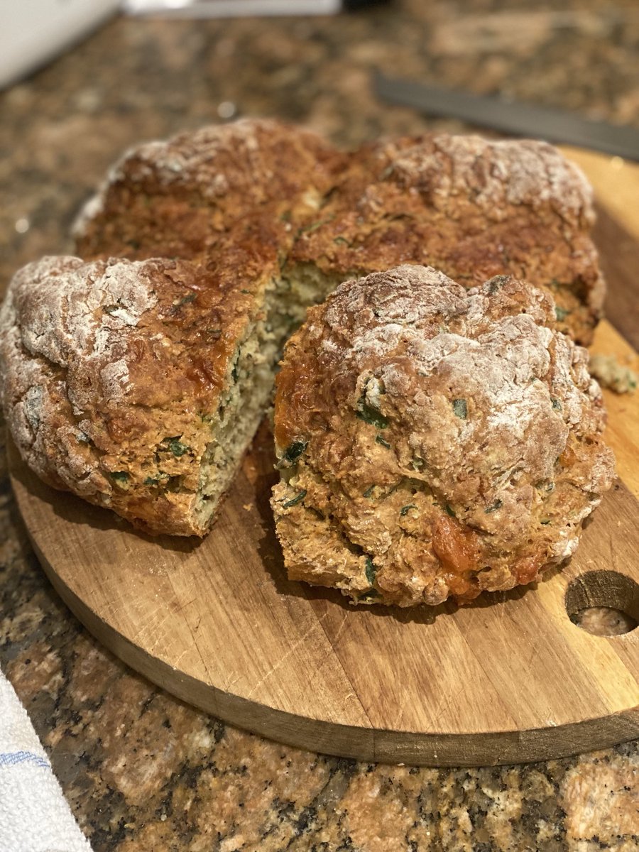 ritakj's tweet image. First Wild garlic and cheddar bread of the year- Dee- licious !!