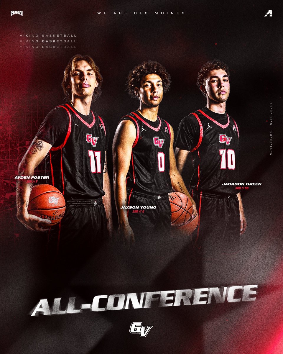 Viking Athletics (@vikingathletics) on Twitter photo <a href="/HeartSportsNews/">Heart of America Athletic Conference</a> All-Conference 🏀
Young, Foster, Green
📰 ow.ly/c30t50V7EU4
#WEAREDSM | <a href="/GVVikingMBB/">Grand View Men's Basketball</a> <a href="/HeartSportsNews/">Heart of America Athletic Conference</a> All-Conference 🏀
Young, Foster, Green
📰 ow.ly/c30t50V7EU4
#WEAREDSM | <a href="/GVVikingMBB/">Grand View Men's Basketball</a>