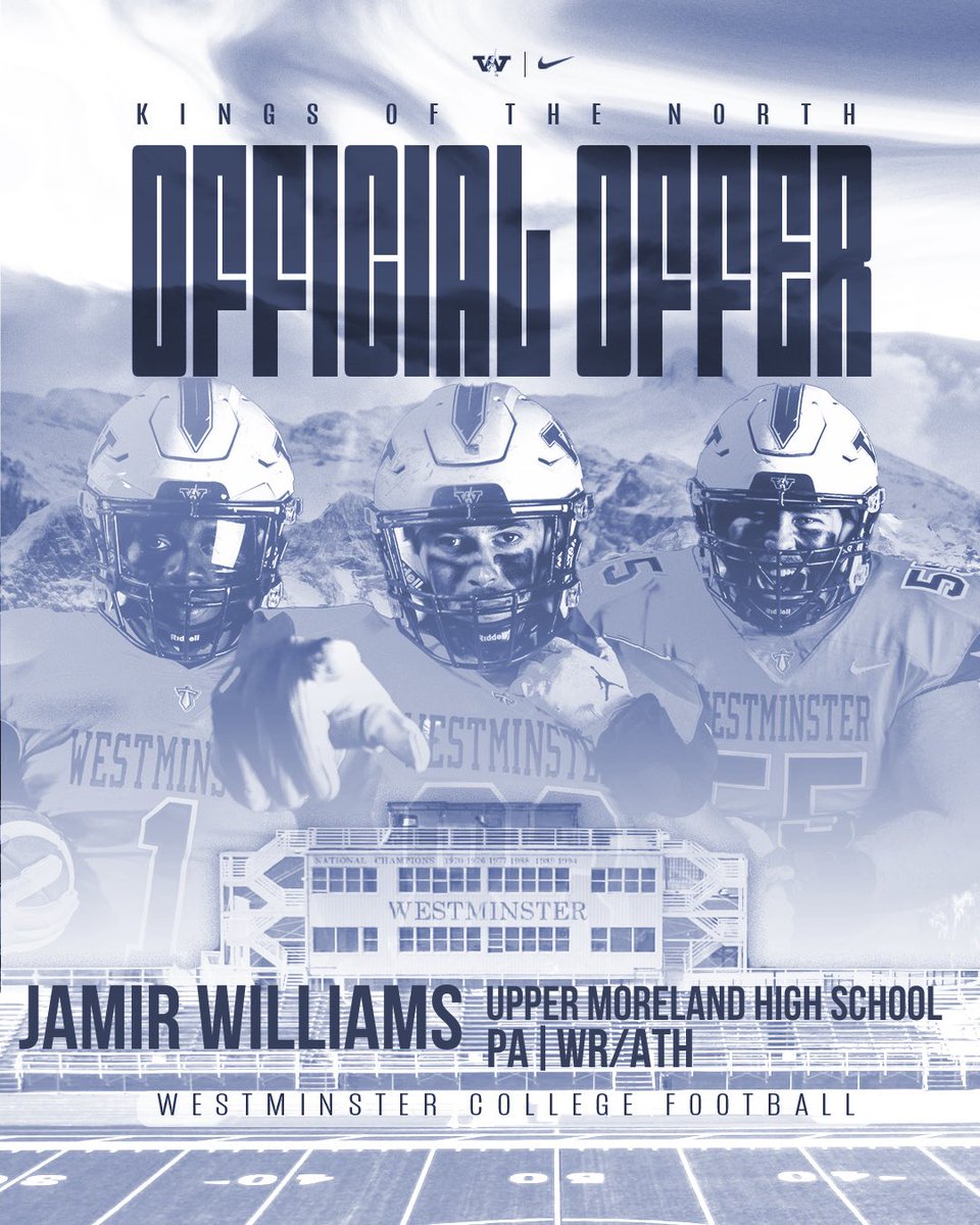 Jamir Williams (@jamirwilliams_9) on Twitter photo After a great conversation with <a href="/CoachMundis/">Connor Mundis</a> I’m Blessed to have received my First offer from <a href="/WCtitansFB/">Westminster Football</a> #AGTG #Gotitans After a great conversation with <a href="/CoachMundis/">Connor Mundis</a> I’m Blessed to have received my First offer from <a href="/WCtitansFB/">Westminster Football</a> #AGTG #Gotitans