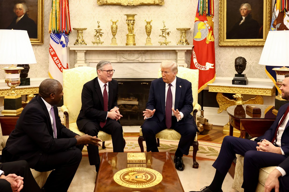 Keir Starmer (@keir_starmer) on Twitter photo The bond between the UK and the US couldn’t be stronger.
Thank you for your hospitality, <a href="/POTUS/">President Donald J. Trump</a>. The bond between the UK and the US couldn’t be stronger.
Thank you for your hospitality, <a href="/POTUS/">President Donald J. Trump</a>.