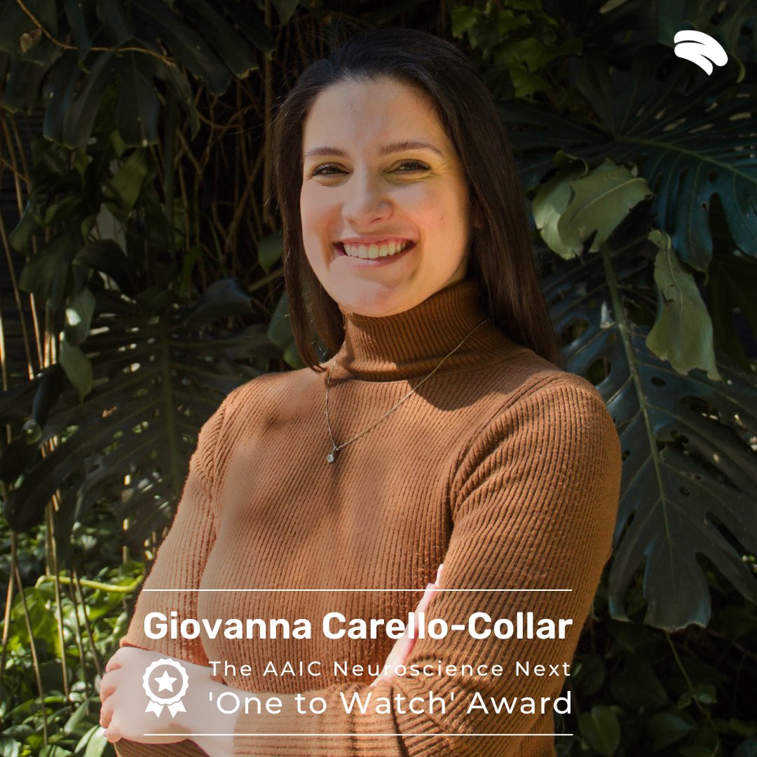 Zimmer Lab (@zimmerneurolab) on Twitter photo 🎉 Congratulations to our PhD student <a href="/giovannacollar/">Giovanna Carello-Collar</a> for receiving the AAIC Neuroscience Next ‘One to Watch’ Award at #AAICNeuro 🇺🇸!
A well-deserved recognition by the <a href="/alzassociation/">Alzheimer's Association</a> for her contributions to neuroscience research. 👏✨ 🎉 Congratulations to our PhD student <a href="/giovannacollar/">Giovanna Carello-Collar</a> for receiving the AAIC Neuroscience Next ‘One to Watch’ Award at #AAICNeuro 🇺🇸!
A well-deserved recognition by the <a href="/alzassociation/">Alzheimer's Association</a> for her contributions to neuroscience research. 👏✨