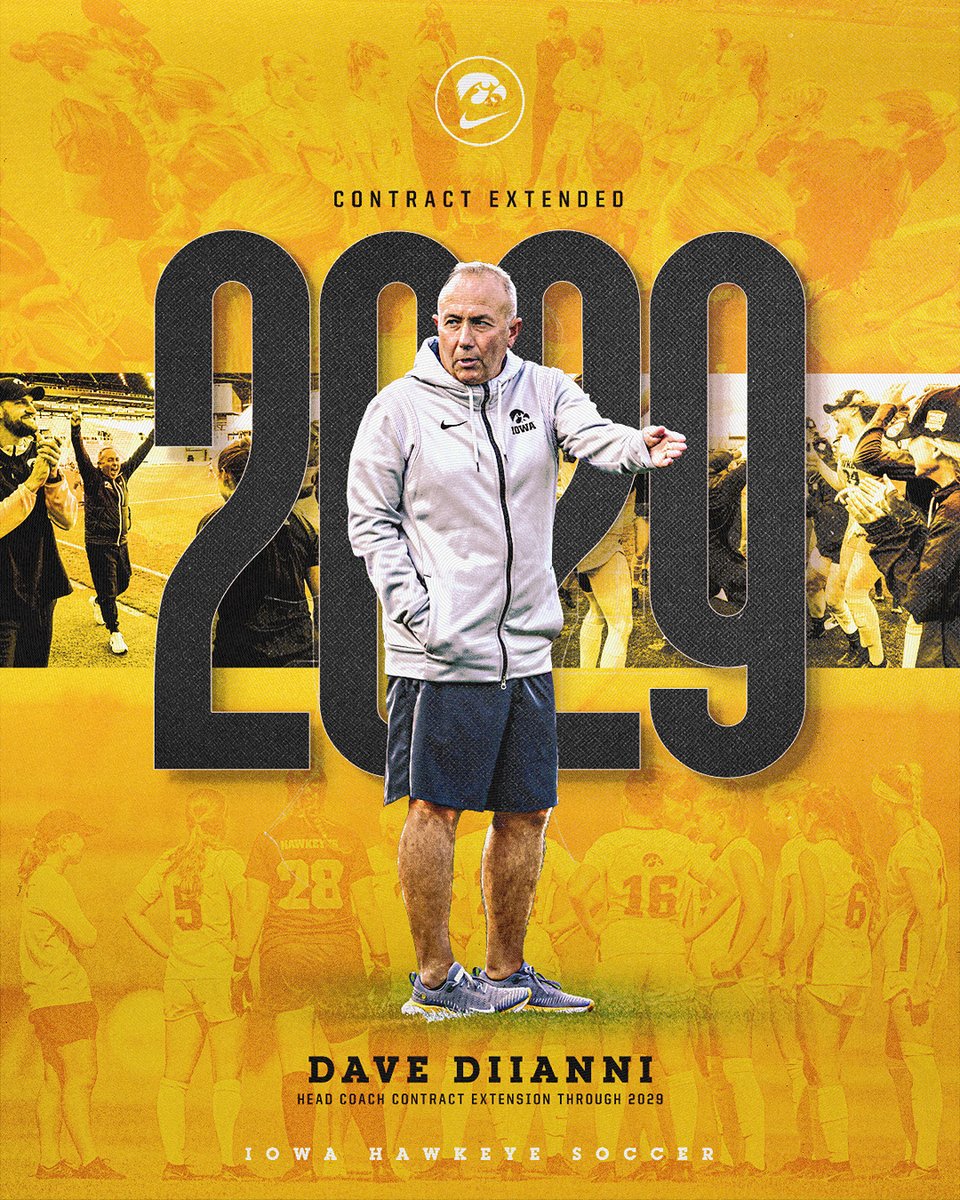 𝗘𝘅𝘁𝗲𝗻𝗱𝗲𝗱. 🤝

Head Coach Dave DiIanni extended through 2029. 

🔗: spr.ly/6010LdCP8

#Hawkeyes