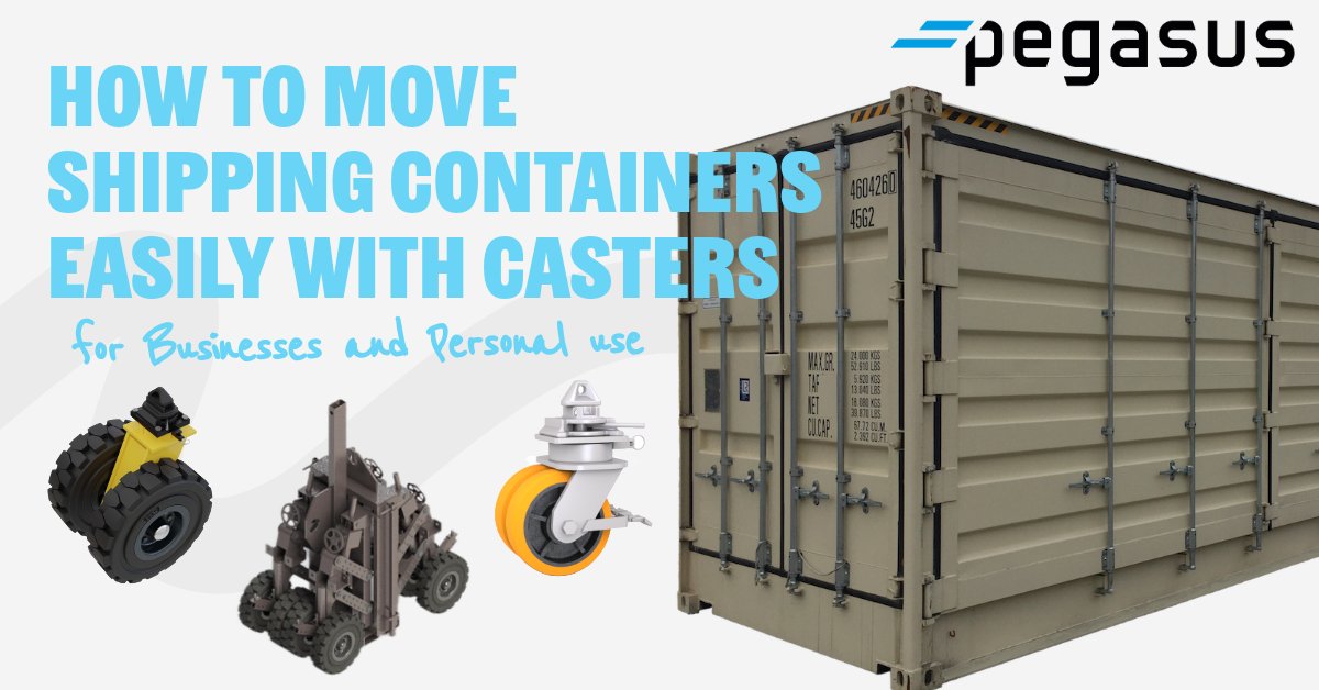 PegasusCasters's tweet image. Our ISO Container Casters and ICMLS Mobilization Units make it incredibly easy to move shipping containers for both business and personal use.
For pricing, delivery, and technical inquiries, contact us at info@pegasuscasters.com.
#PegasusWheels #ContainerCasters