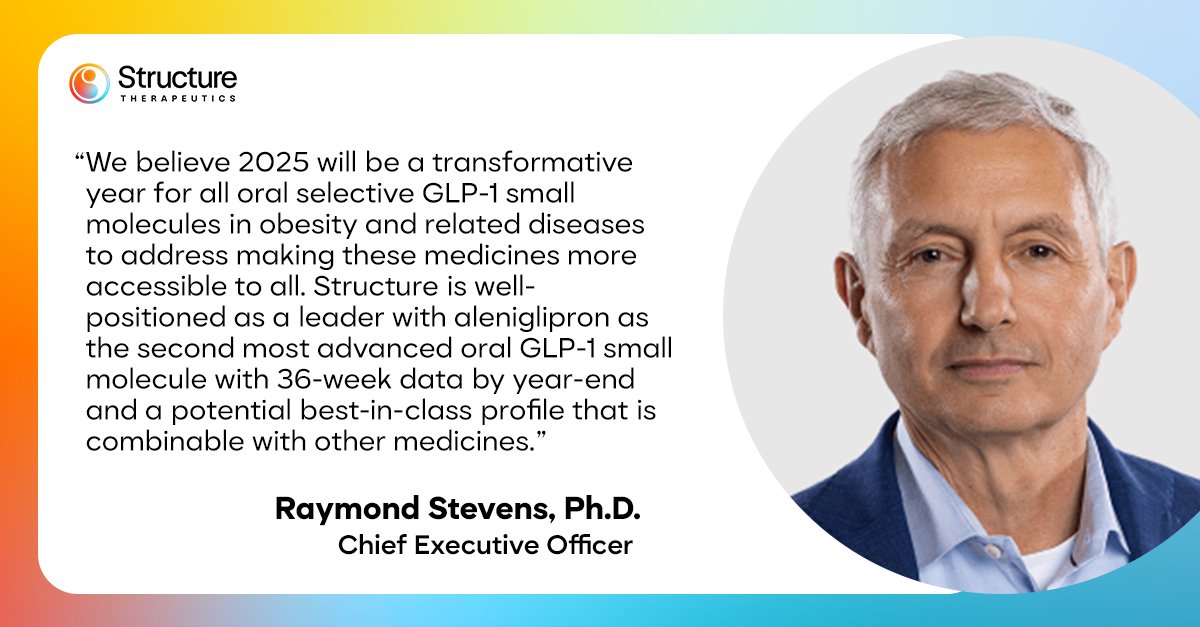 Today, we reported financial results for the fourth quarter and full year ended December 31, 2024, and provided a business update. Read the top highlights below and view the full announcement here: ir.structuretx.com/news-releases/…

➡️ Aleniglipron (GSBR-1290) ACCESS and ACCESS II studies