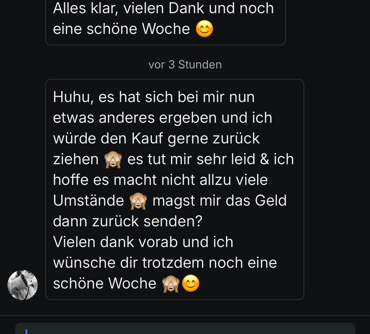 Vinted wieder ganz cursed???