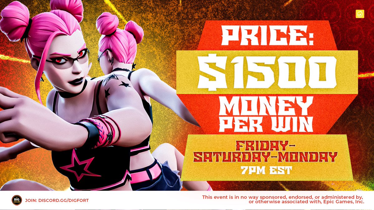𝐃𝐈𝐆𝐅𝐎𝐑𝐓 𝐍𝐀𝐂 𝐓𝐑𝐈𝐎 𝐒𝐂𝐑𝐈𝐌𝐒 @ 7𝐩𝐦 𝐄𝐒𝐓
📅 Friday, Saturday, Monday
 
✅ Retweet + Tag your TRIO ‼️

MONEY PER WIN (All Lobbies) 🏆