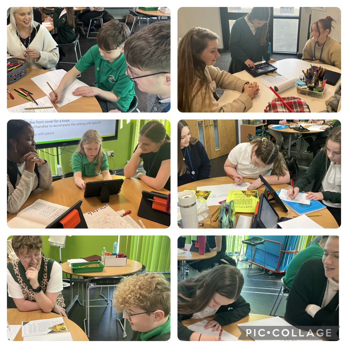 This afternoon, some of our Year 6s worked with our SCITT visitors. The trainees were blown away with their work ethic and imagination. The focus was about creative writing and the Year 6s showed great pride in sharing their English work as well as creating a new piece.