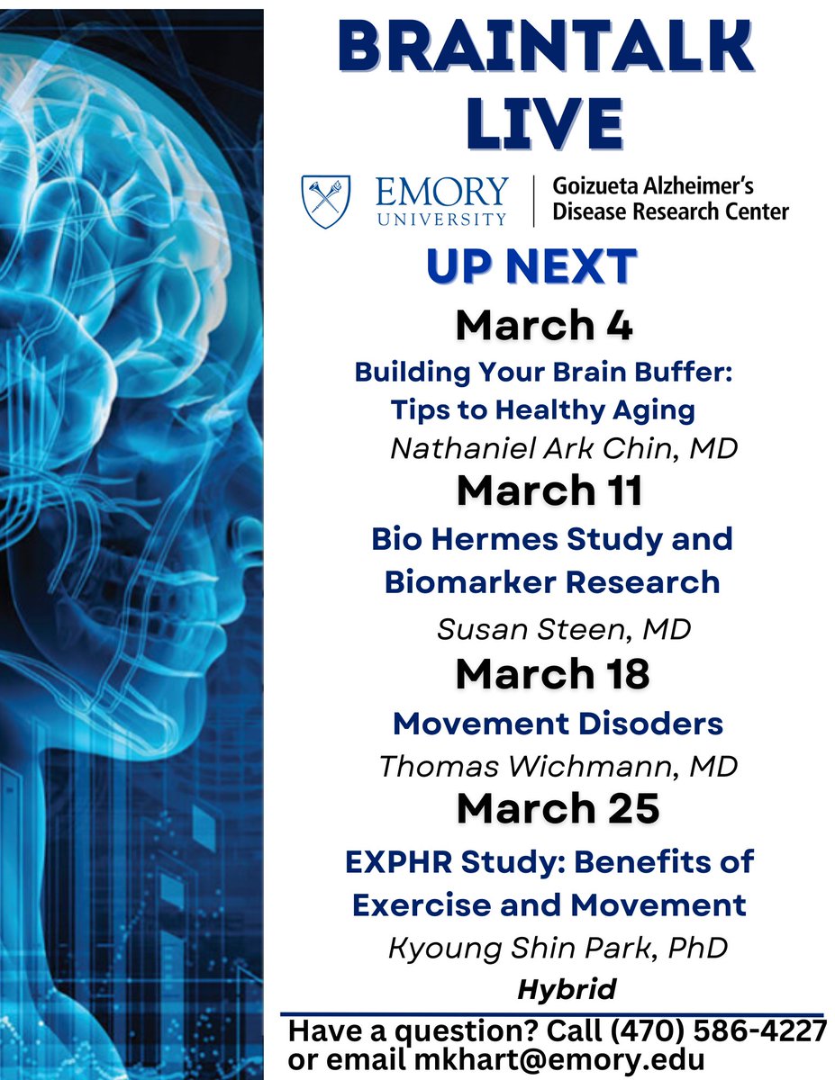 Join us this month on BrainTalk LIVE to hear from experts from the University of Wisconsin, <a href="/GAP_Foundation/">Global Alzheimer's Platform Foundation</a>, and <a href="/EmoryMedicine/">Emory School of Medicine</a>!

Register: bit.ly/49hRi7N