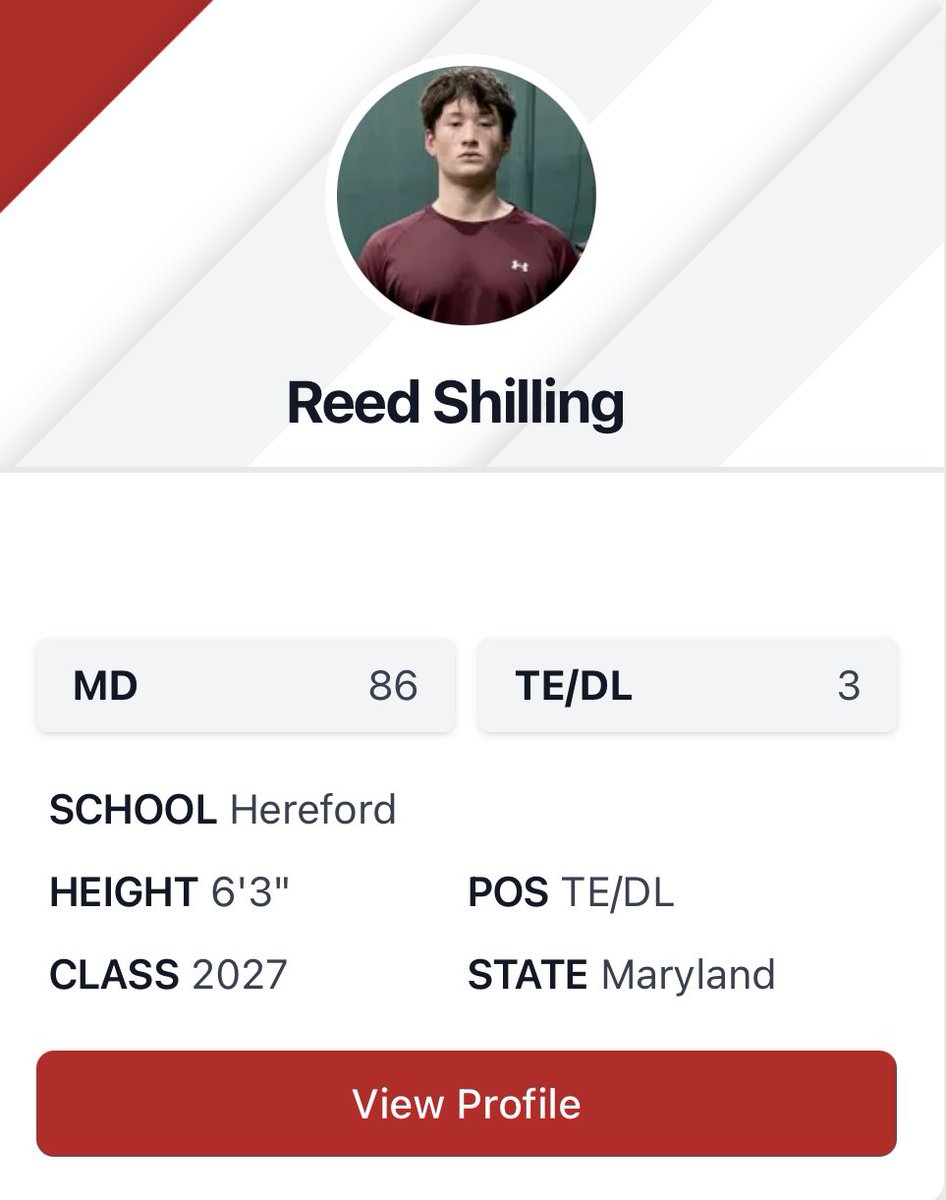 Honored to be named the No. 3 Tight End in the c/o ‘27 in Maryland and Delaware! <a href="/PrepRedzone/">Prep Redzone 🏈</a> <a href="/PrepRedzoneMD/">Prep Redzone Maryland</a> <a href="/tdhald/">Todd Haldis</a> <a href="/CoachCoreydmv/">Corey Bailey</a> <a href="/EdOBrienCFB/">EdOBrienCFB</a> <a href="/HHSBullsFB/">Hereford High School Football</a>