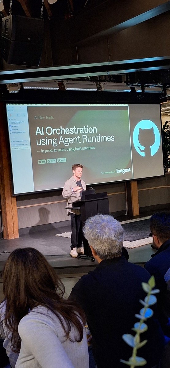 RickUzcategui's tweet image. Amazing evening at SF Awesome AI Dev Tools - Feb 24! Inspiring talks by Tony Holdstock-Brown (Inngest), Anushrut Gupta (Hasura), &amp;amp; Yujing Qian (GMI Cloud), plus stellar demos. Kudos to host Yujian Tang and everyone who joined! #AIDevTools #SFEvents #Innovation