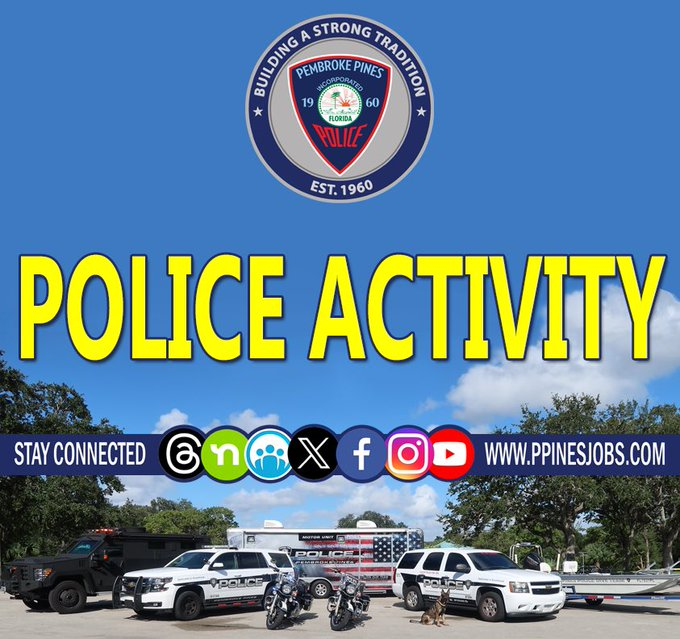 Attention Century Village Residents: Officers are working an active criminal investigation inside Century Village. All residents are requested to please remain inside until the scene is cleared. Thank you.