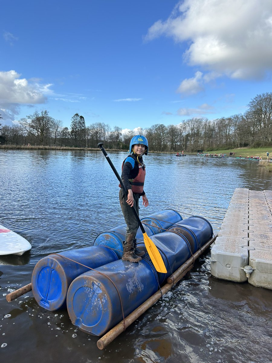 Raft building was great fun 😃