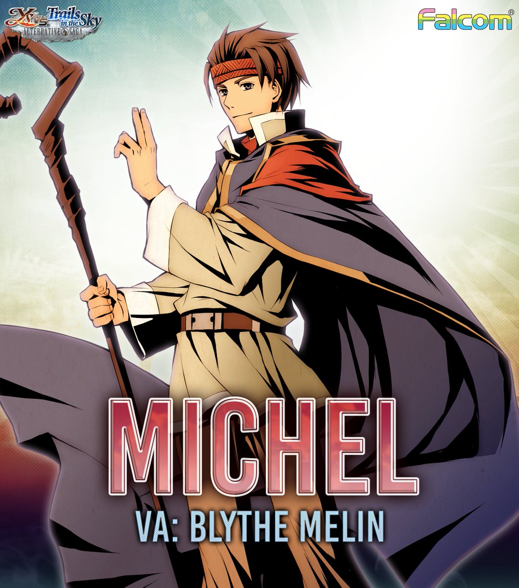 Guiding the story with wisdom! 📖✨ 

Blythe Melin (@AveriusVO) takes on the role of Michel de Lap Haven, a wizard and the narrator of Ys vs. Trails in the Sky: Alternative Saga! 

A recurring character from The Legend of Heroes Gagharv Trilogy of games has come to weave the tale