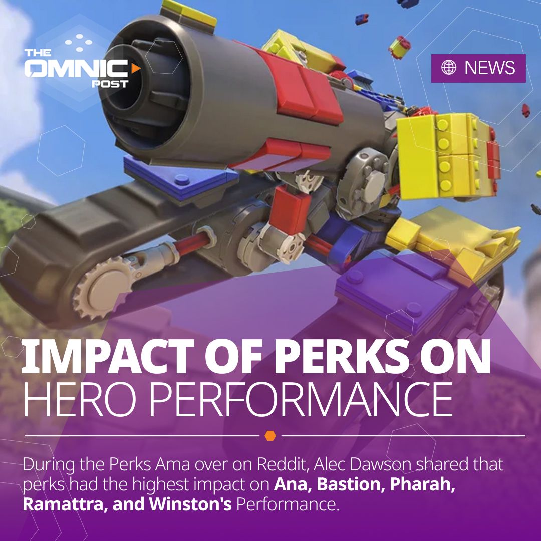 omnicpost's tweet image. During the Perks Ama over on Reddit, Alec Dawson, the Lead Gameplay Designer for Overwatch, shared that perks had the highest impact on Ana, Bastion, Pharah, Ramattra, and Winston's Performance.
#overwatch2 #ama #perks
