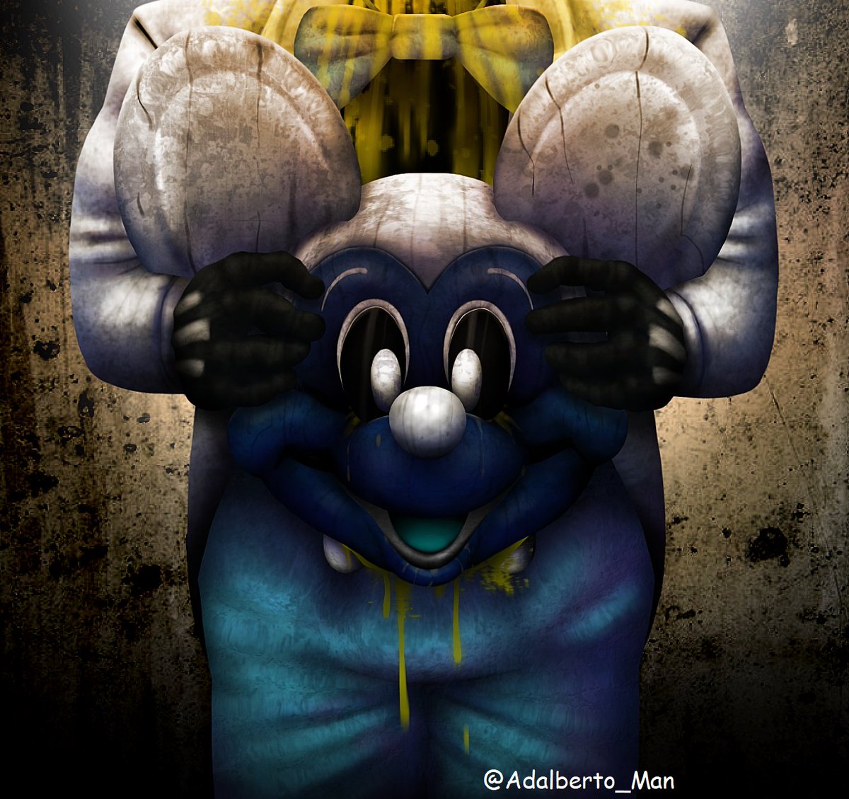 The only Thing that Left registered was It's Stuck Silhouette in my Camera
#AbandonedByDisney #Creepypasta #Fanart