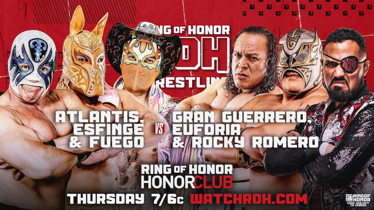 Super_Baby_Dean's tweet image. 👊🐾🐾👊ROH FEB. 27, 2025 ON ROHTV PREVIEW!👊🐾🐾👊

#ROH   #ROHTV   #PREVIEW   #THEINFANTRY   #ATLANTIS   #ESFINGE   #FUEGO   #GRANGUERRERO   #EUFORIA   #ROCKYROMERO   #FUEGODELSOL   #BLAKECHRISTIAN   #LADYFROST   #LACATALINA   #DARKPANTHER   #GRAVITY   #MASCARADORADA