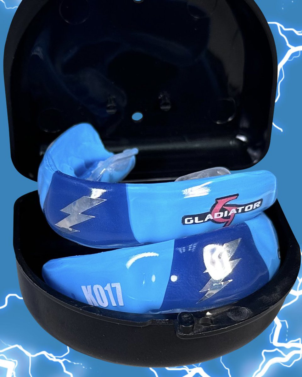 A little flash for <a href="/kylieohlmiller/">Kylie Ohlmiller Rees</a> Chrome️⚡️for #NYCharging + bi-color combo in the first #WLL series! The best part, all these options are available on your own Gladiator! Get your #KylieOhlmiller style #custommouthguard 
GladiatorGuards.com/Lacrosse 
#KO17 #lacrossemouthguard