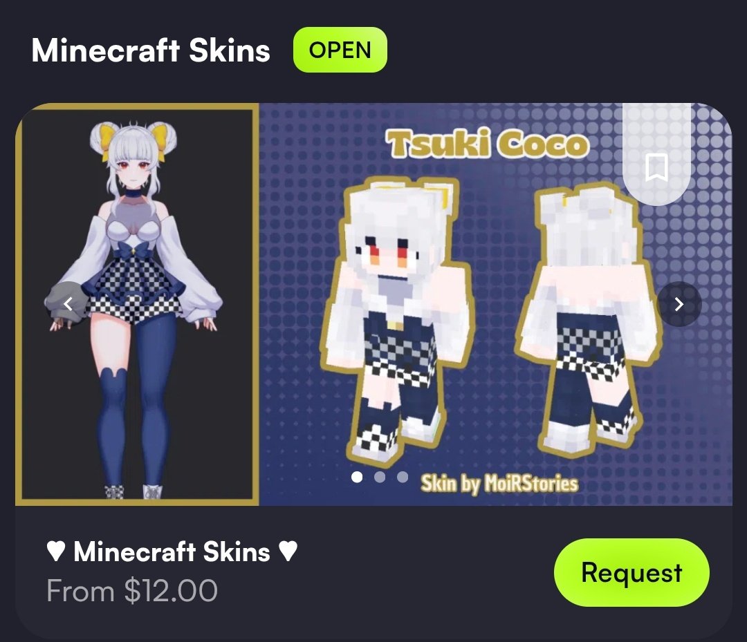 💕 VGEN COMMISSIONS OPEN 💕

Lore writing and Minecraft skin commissions are now available on my VGen!

👀 Soon: "Minecraft Outfit", and "Surprise me! character lore" commissions

⬇️ Link down below