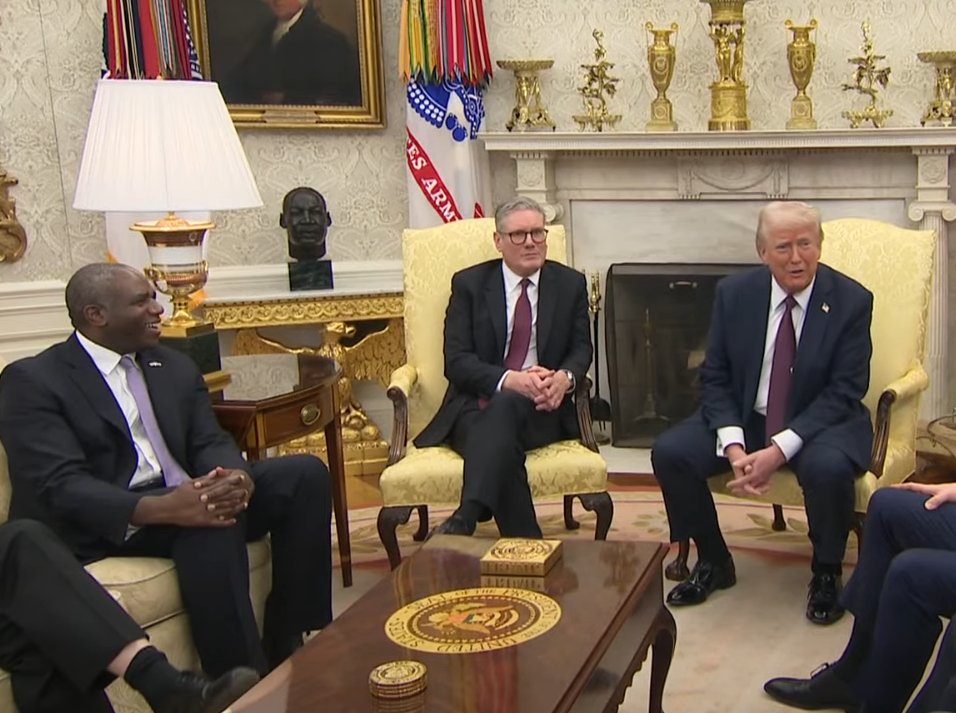 Lee Harris (@addicted2newz) on Twitter photo It will never not be funny that David Lammy literally protested on the streets during Trump's last state visit, but he just had to sit in the Oval Office, forcing a smile, at the very moment Trump is invited to another state visit.
Life comes at you fast, <a href="/DavidLammy/">David Lammy</a>. It will never not be funny that David Lammy literally protested on the streets during Trump's last state visit, but he just had to sit in the Oval Office, forcing a smile, at the very moment Trump is invited to another state visit.
Life comes at you fast, <a href="/DavidLammy/">David Lammy</a>.