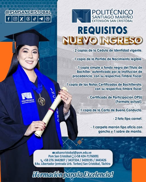 Politécnico Santiago Mariño Ext. San Cristóbal tweet media