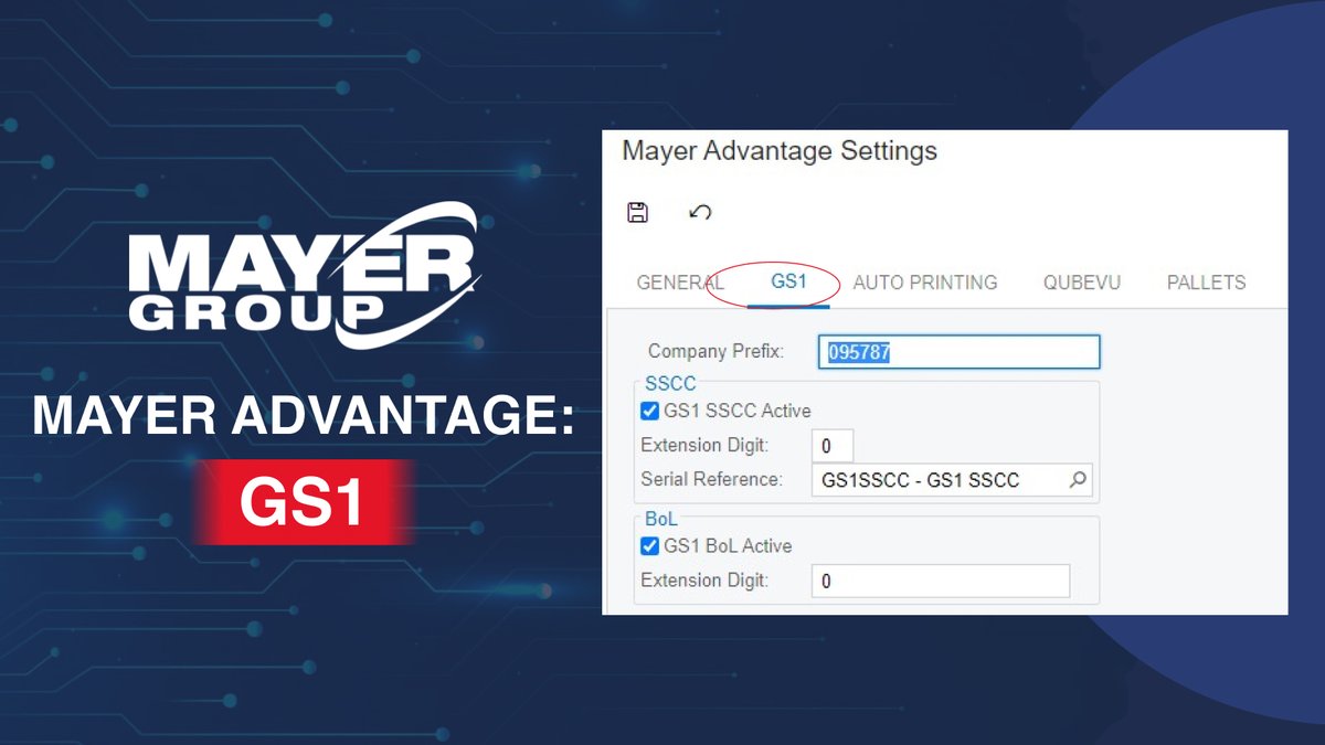Optimize your shipping processes with Mayer Group's GS1 extension for Acumatica. Generate SSCC values and barcodes to enhance efficiency and accuracy in your logistics. Discover more: mayererp.com/gs1/

#MayerERP #SupplyChain #Logistics #ERPsolutions