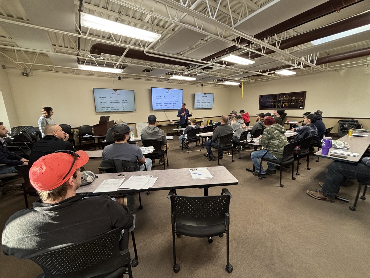 Kicked off our Annual Safety Day training at our Roseville location with hands-on sessions covering PPE, fall protection, scaffolding, rigging and more. Training continues next week in Rochester and Madison with ongoing education to support skill development and workplace safety.