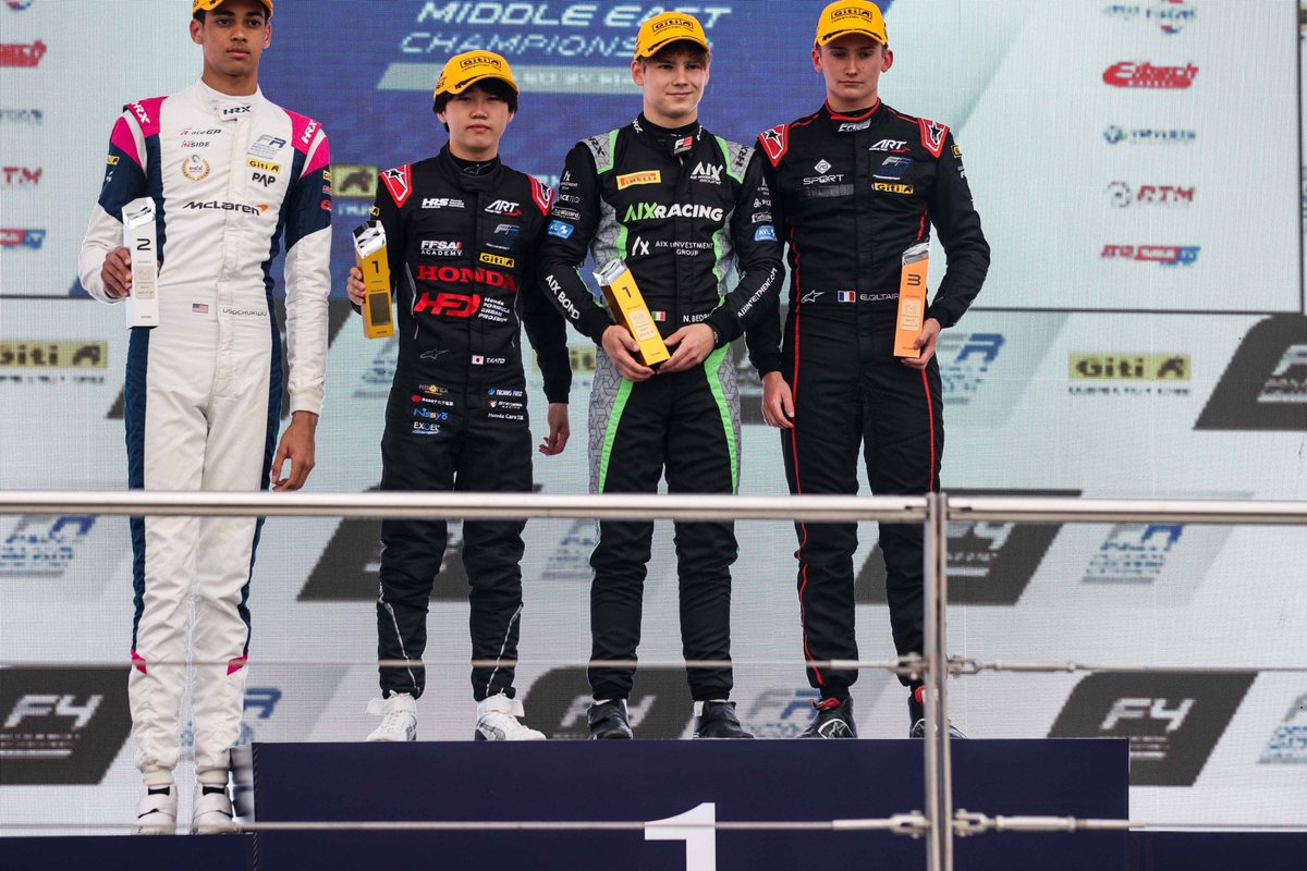 SaintelocRacing's tweet photo. 🏆 Bedrin (#10) wins in Doha with a tyre masterclass! Managed pace, then unleashed speed late to dominate by 4s! 🔥💨 @SaintelocRacing @feeder_series @topspeed https://t.co/cwoHt0lC3d