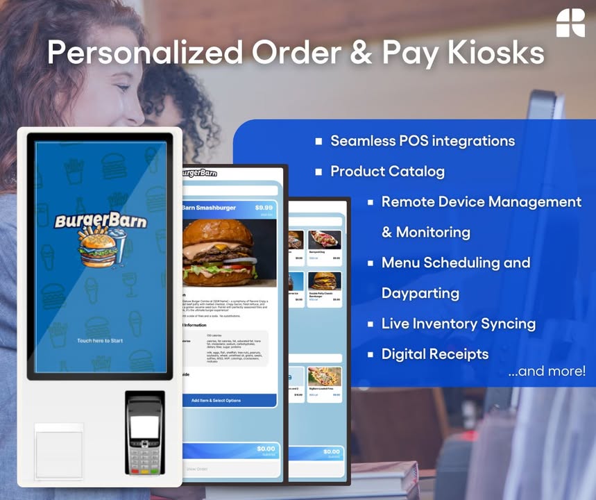 Revolutionize your business with the Raydiant Kiosk! 🙌

💵 POS Integrations

🧑‍💻 Remote Device Monitoring and Management

🕐 Menu Scheduling/Dayparting

🍔 Live Inventory Syncing

🧾 Digital Receipts

#techtools #selfservice #customerexperience