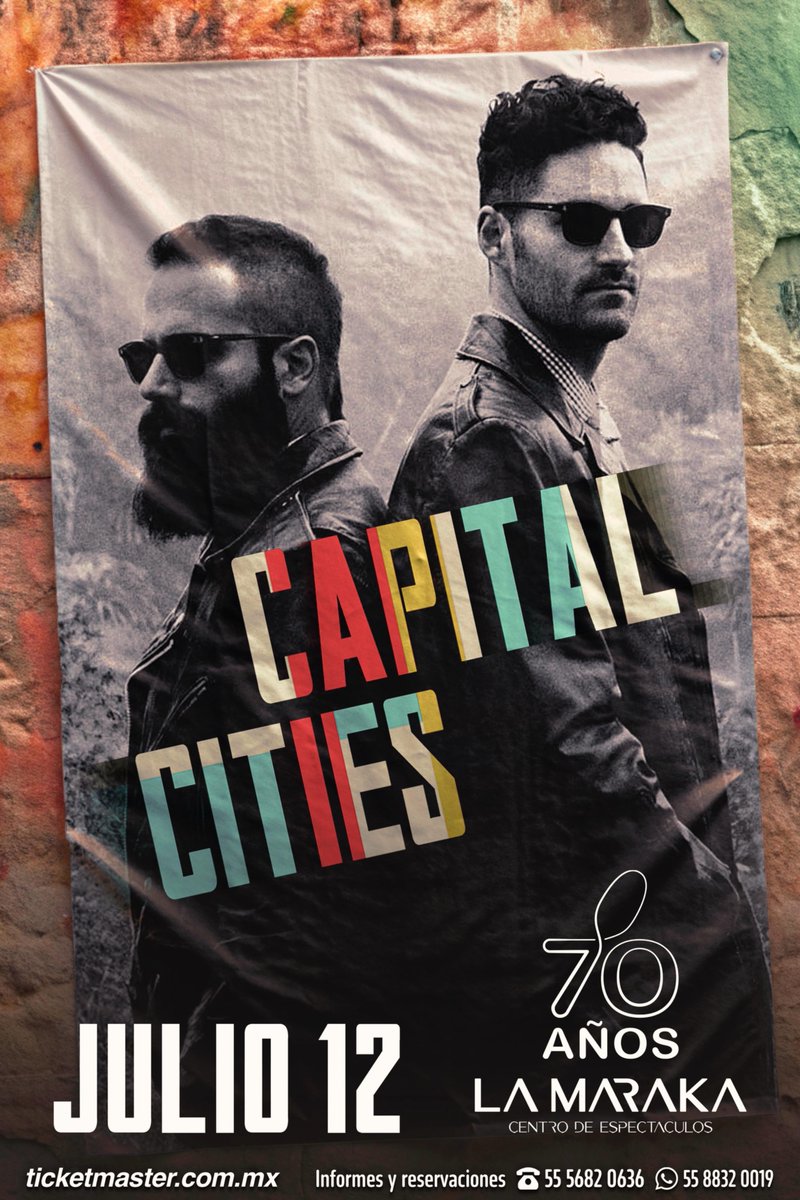 Capital Cities (@capitalcities) on Twitter photo Just confirmed, we are heading to Mexico City to play <a href="/salonlamaraka/">salonlamaraka</a> July 12, 2025 š¤š¤šø š¹šš»
Tickets & info from Ticketmaster MX
ticketmaster.com.mx/capital-citiesā¦
More shows to be announced - stay tuned! Just confirmed, we are heading to Mexico City to play <a href="/salonlamaraka/">salonlamaraka</a> July 12, 2025 š¤š¤šø š¹šš»
Tickets & info from Ticketmaster MX
ticketmaster.com.mx/capital-citiesā¦
More shows to be announced - stay tuned!
