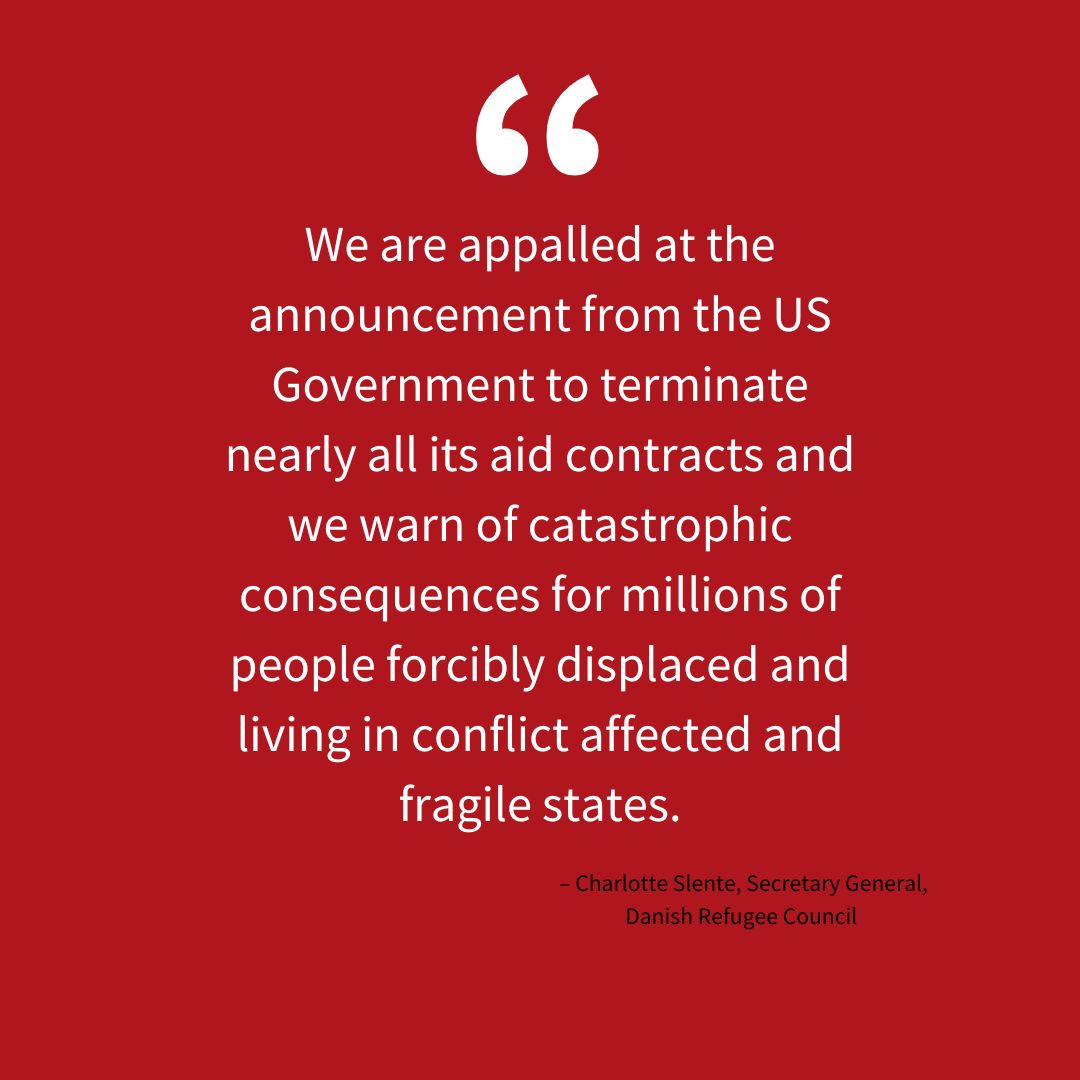 We are appalled at the announcement from the US Government to terminate nearly all its aid contracts. These terminations endanger the lives of millions of the world’s most vulnerable people.

Read the full statement here:  drc.ngo/resources/news…
