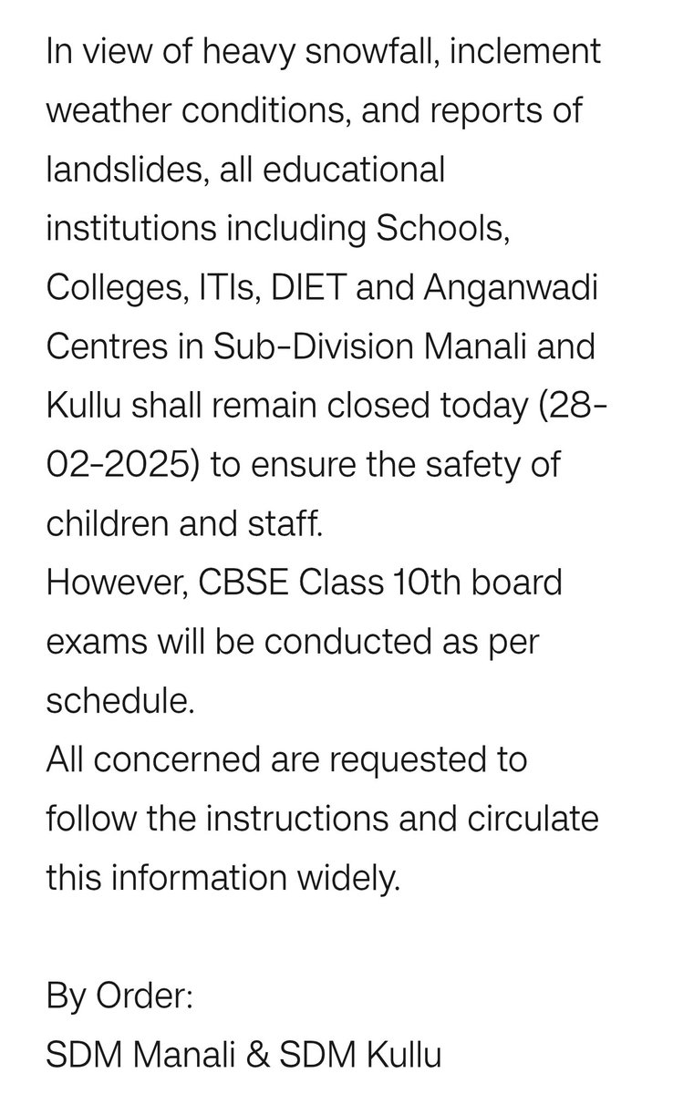 Public Notice
<a href="/DCKullu/">DC Kullu</a>
<a href="/HPSDMA/">HPSDMA</a>
<a href="/PoliceKullu/">Kullu Police</a>