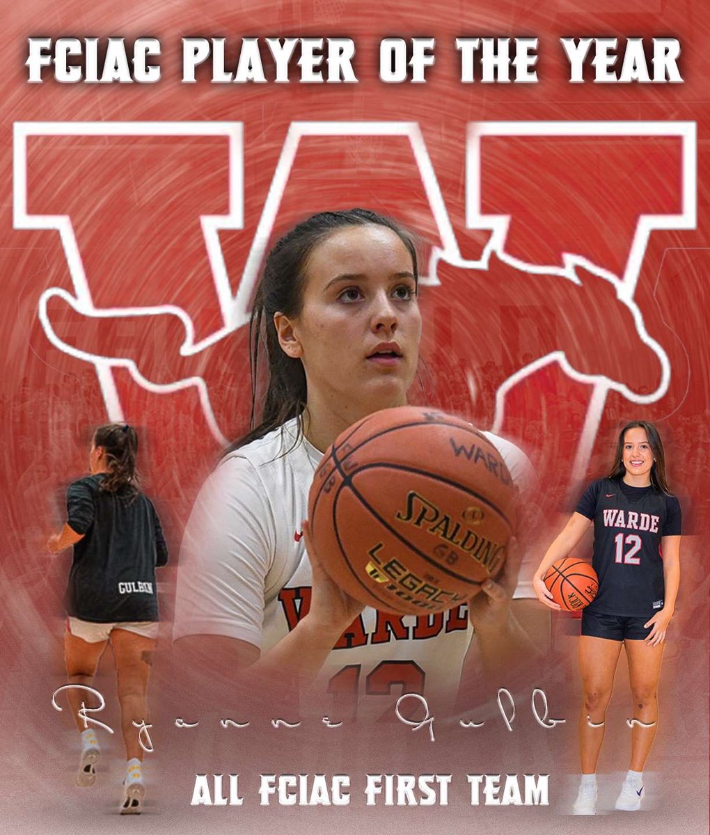 Ryanne Gulbin (@ryannegulbin) on Twitter photo I am honored to be named FCIAC player of the year and first team all FCIAC. Thank you to all my coaches and teammates for a great year❤️ excited for our next home game on Wednesday!
<a href="/ibelieve_elite/">Ibelieveelite🎸</a> <a href="/fciac/">FCIAC</a> <a href="/ciacsports/">CIAC Sports</a> <a href="/EricsonSports/">Scott Ericson</a> <a href="/GameTimeCT/">GametimeCT</a> <a href="/UnionCollegeWBB/">Union College Women's Basketball</a> <a href="/WardeGBBall/">Warde GBBall</a> I am honored to be named FCIAC player of the year and first team all FCIAC. Thank you to all my coaches and teammates for a great year❤️ excited for our next home game on Wednesday!
<a href="/ibelieve_elite/">Ibelieveelite🎸</a> <a href="/fciac/">FCIAC</a> <a href="/ciacsports/">CIAC Sports</a> <a href="/EricsonSports/">Scott Ericson</a> <a href="/GameTimeCT/">GametimeCT</a> <a href="/UnionCollegeWBB/">Union College Women's Basketball</a> <a href="/WardeGBBall/">Warde GBBall</a>