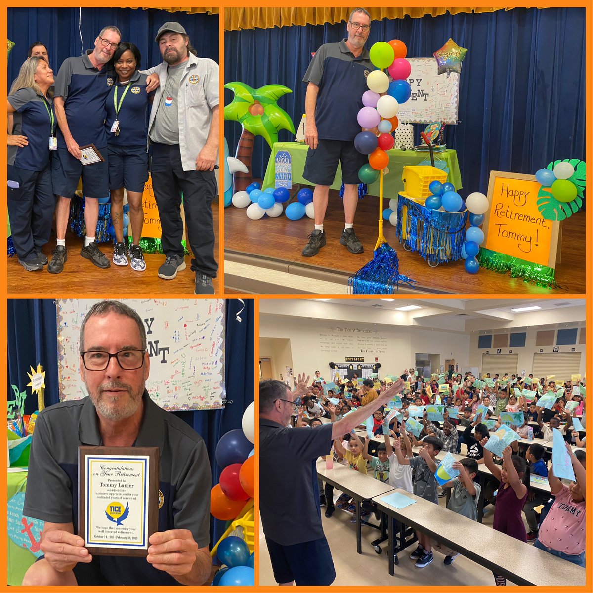 Tice Elementary (@elementary_tice) on Twitter photo 40 years of service to Tice!! Thank you, Tommy! Happy Retirement! 💙🦅 <a href="/LeeSchools/">School District of Lee County</a> 40 years of service to Tice!! Thank you, Tommy! Happy Retirement! 💙🦅 <a href="/LeeSchools/">School District of Lee County</a>