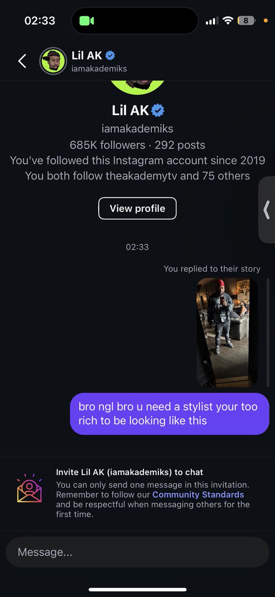 yo chat can someone tell <a href="/Akademiks/">DJ Akademiks</a> to dress better plzz