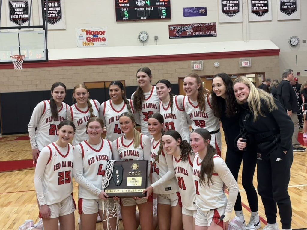 Sectional FINAL: Huntley 63, Libertyville 50. 

2025 Huntley Sectional Champions.
